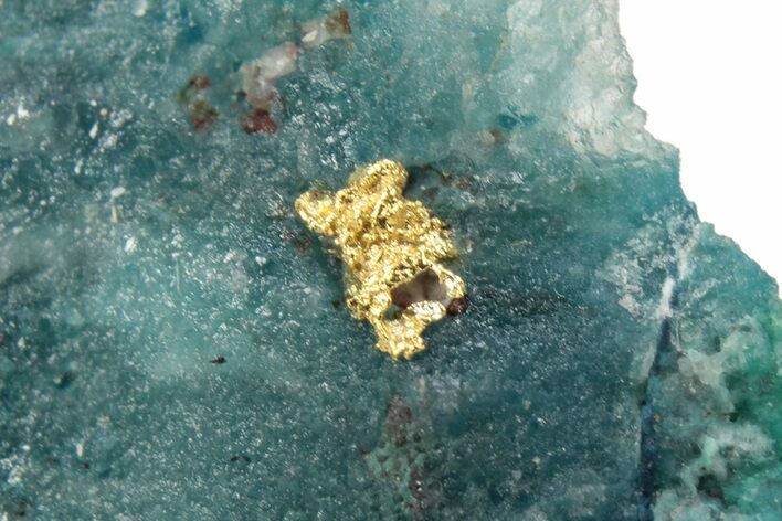Native Gold in Shattuckite - Namibia #260103